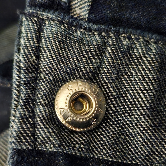 NWT 7 FOR ALL MANKIND x MARQUES ALMEIDA Linen Cotton Striped Denim Crop Jacket - Picture 6 of 10